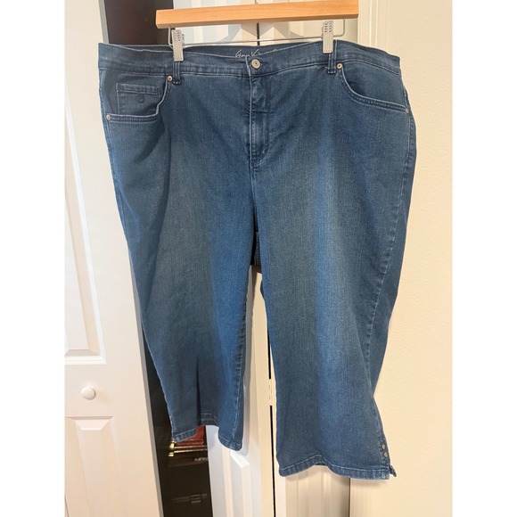Gloria Vanderbilt Denim - Gloria Vanderbilt Amanda High Rise Capri Jeans 22W Blue Denim Capri Pants